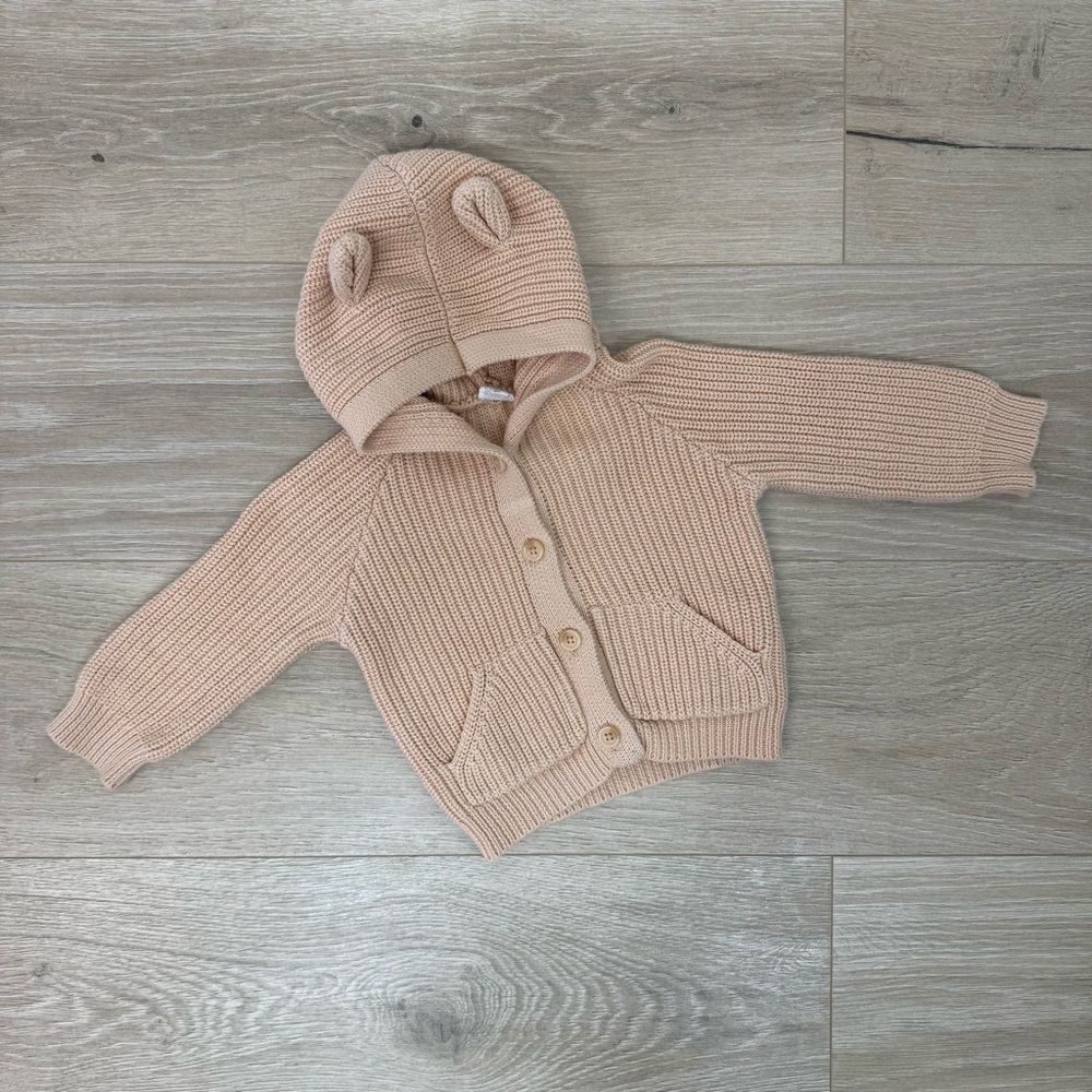 Jamie Kay Cream OG Bear Knit Cardigan